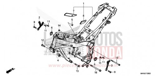 FRAME BODY CBR650RAK de 2019